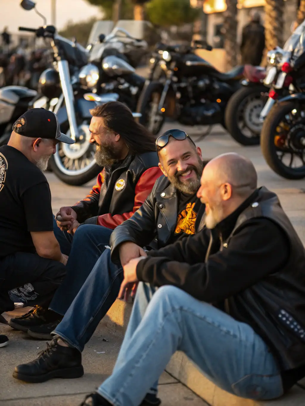 MCC members volunteering at a local charity event, assisting with logistics and raising awareness for a community cause, wearing branded club apparel.